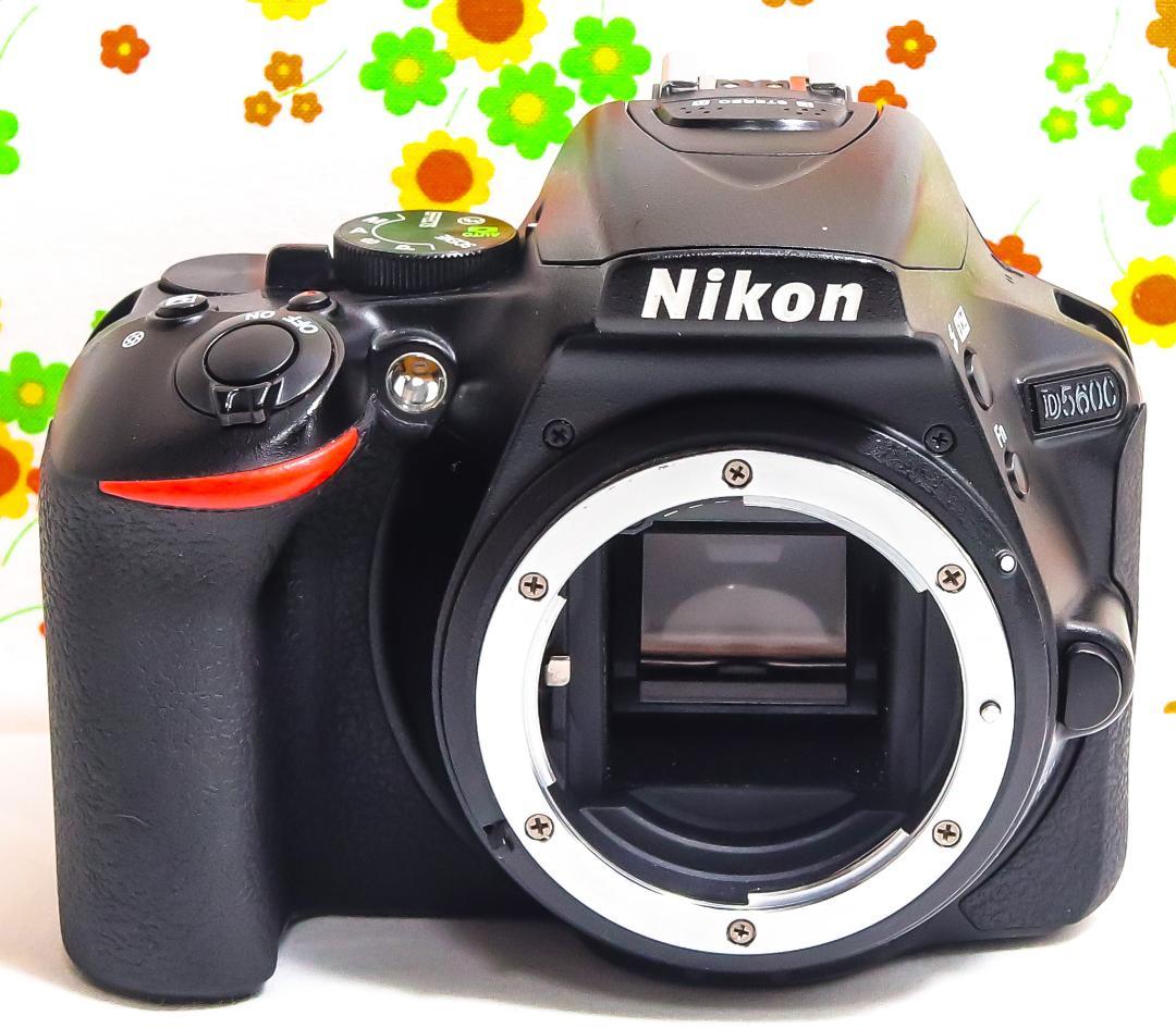 ニコン Nikon D5600☆スマホに転送☆高性能一眼レフ☆自撮り可能！