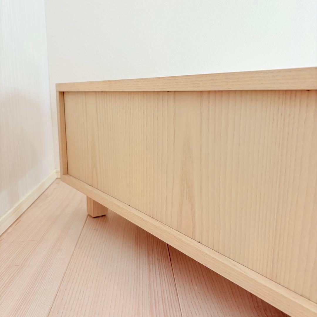 【送料込】アクタス テレビボード幅150cm×奥行45cm×高さ31cmホワイト