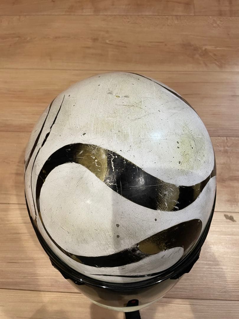 アライ　ラパイドネオ　白色　Mサイズ　ビンテージ　ヤレ　エイジング　カスタム塗装