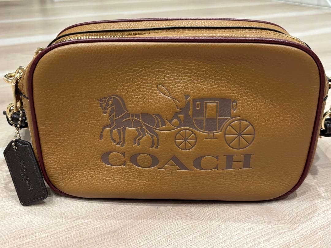 COACH レザーショルダーバッグ ブラウン