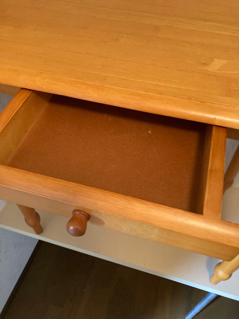 木製　テーブル 引き出し　収納