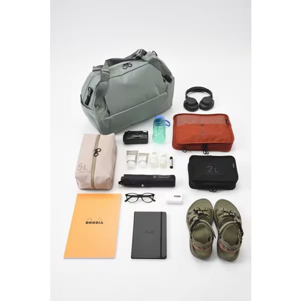 MILESTO Hutte ボストンバッグヒュッテ　アッシュグリーン　35L