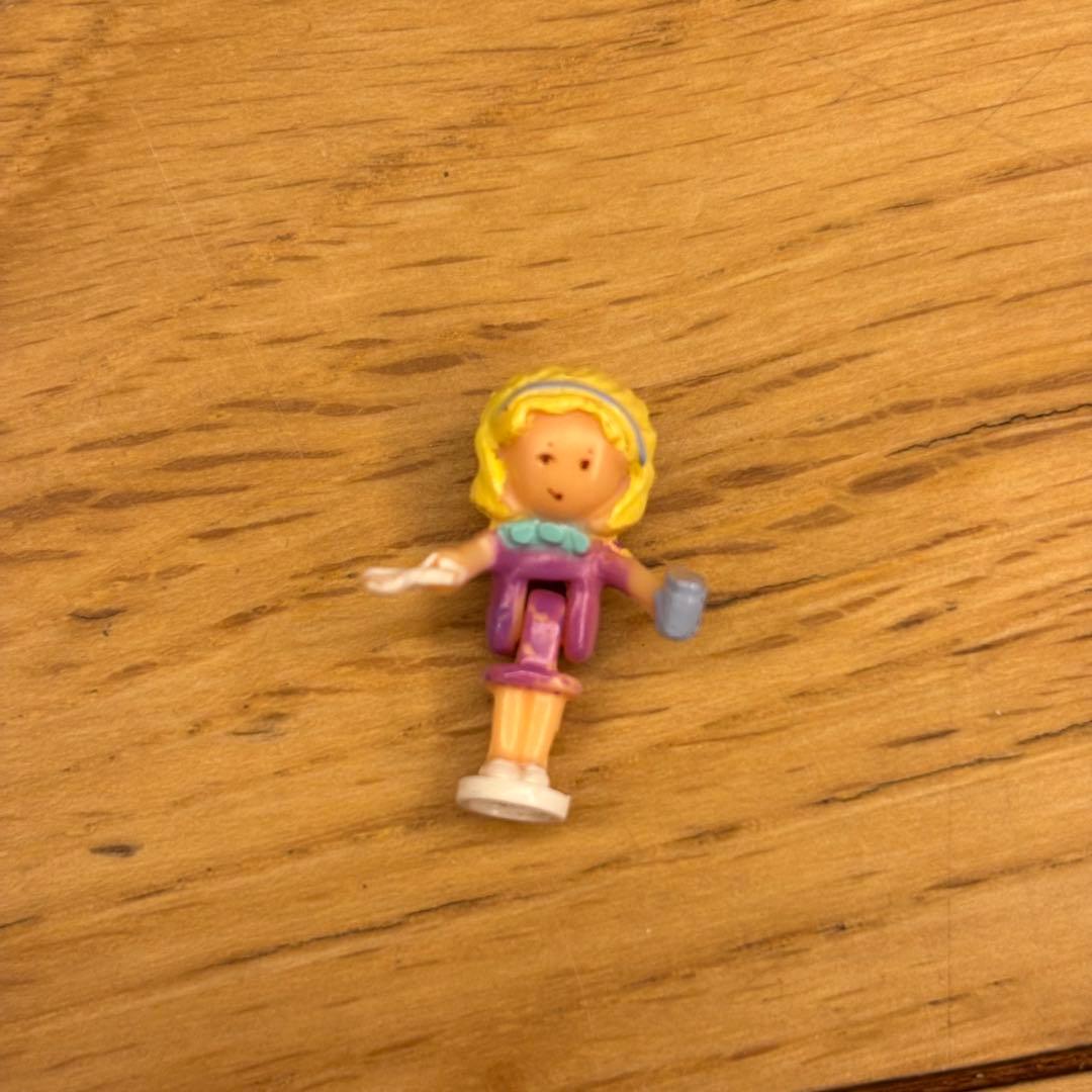 ポーリーポケット•ベビールーム・コンパクト•ハート型•パステルブルー