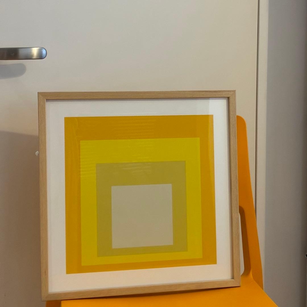 【SALE】IDEE ポスターフレーム「正方形讃歌 イエロー」
