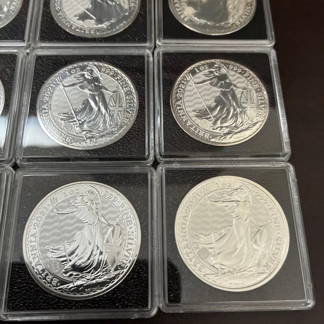 2021年　イギリス　ブリタニア銀貨 1オンス　10枚セット　ブリタニア