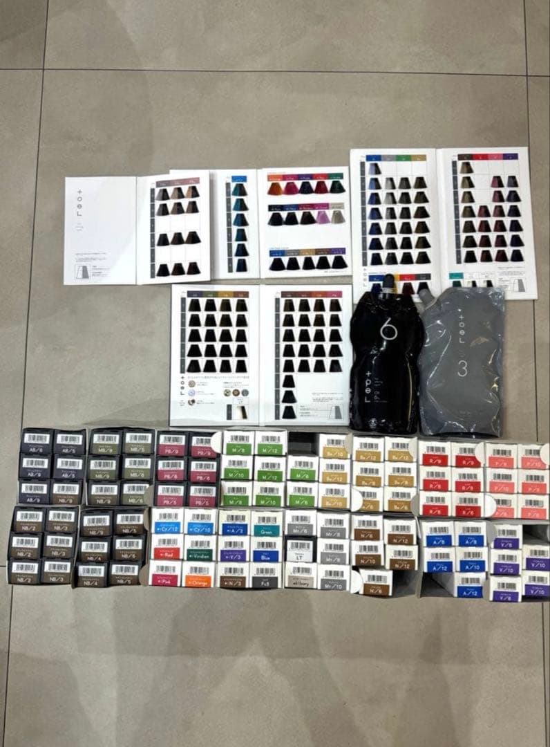 サロン用カラーリング剤セット