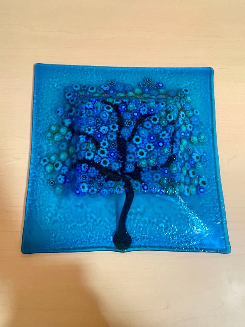 ★未使用保管品　ベネチアガラス　飾り皿