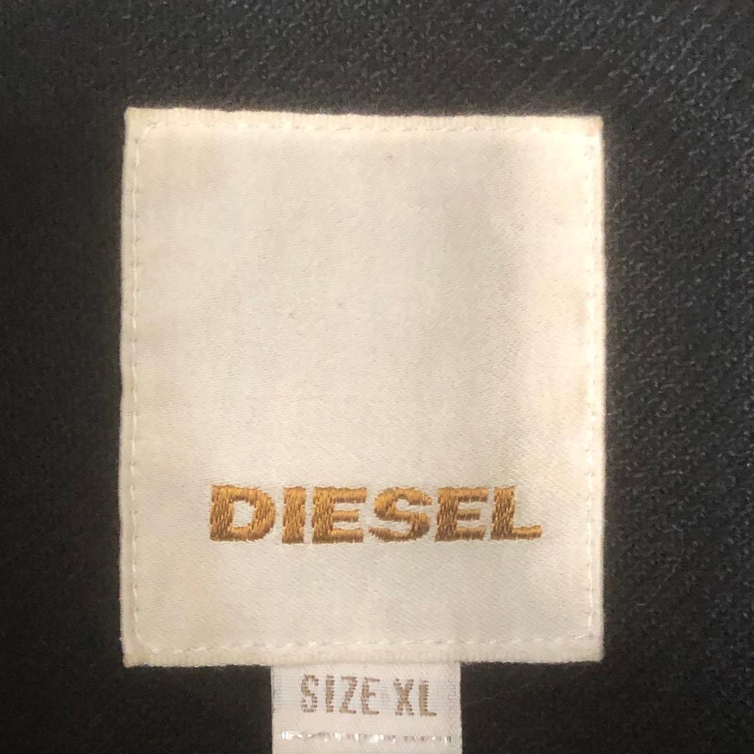 DIESEL シングルライダー　コットン　アップリケデザイン　ジャケットブルゾン