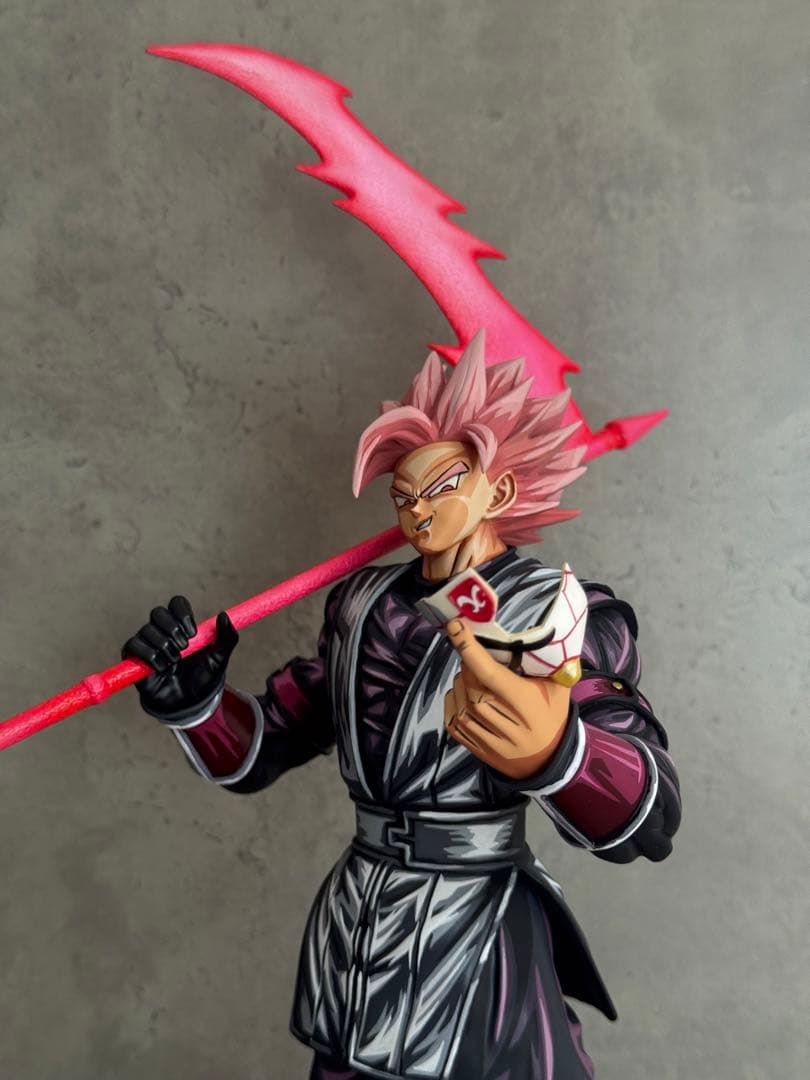 ドラゴンボール ブラック悟空フィギュア 頭2種、台座付き