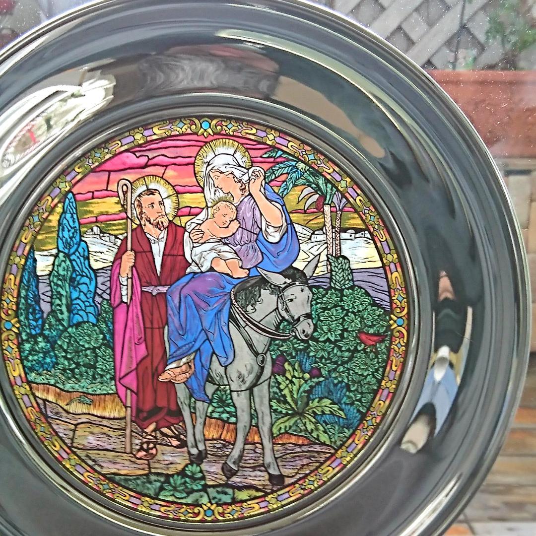 クリスマス ステンドグラスFlight into Egyptグラスマスターズ社