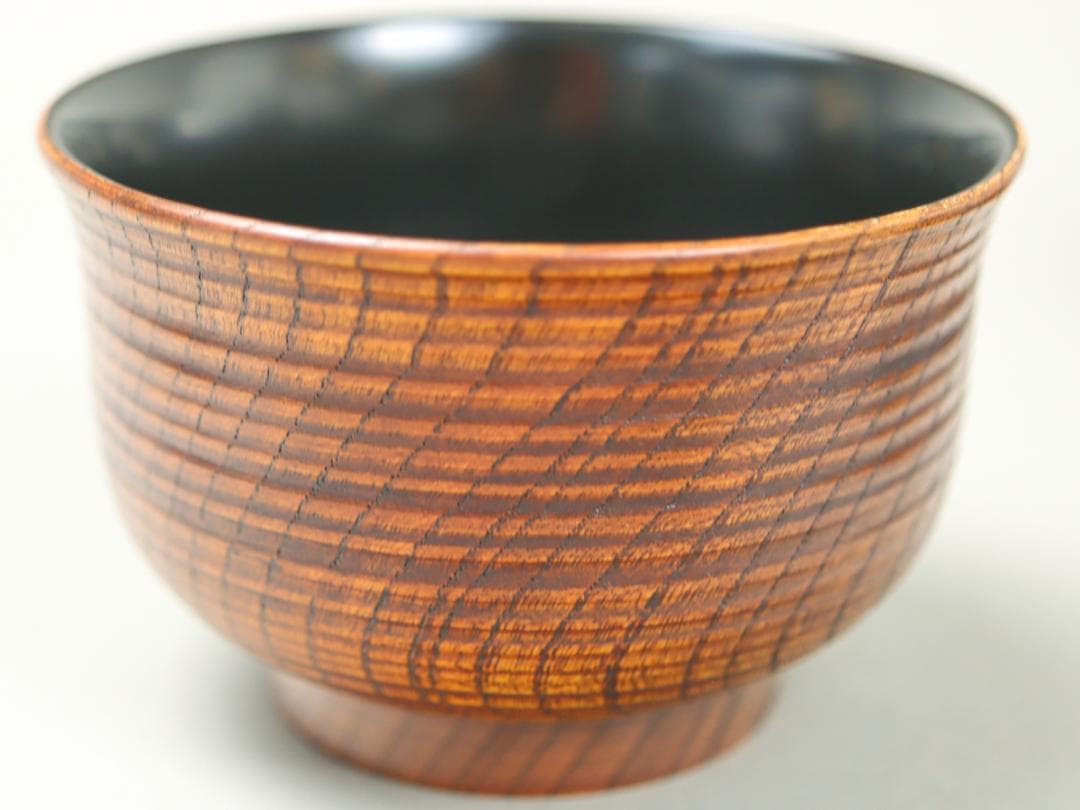 加賀塗 欅製 本漆 吸物椀 5客｜蓋付椀 雑煮 汁椀 懐石道具 共箱 未使用