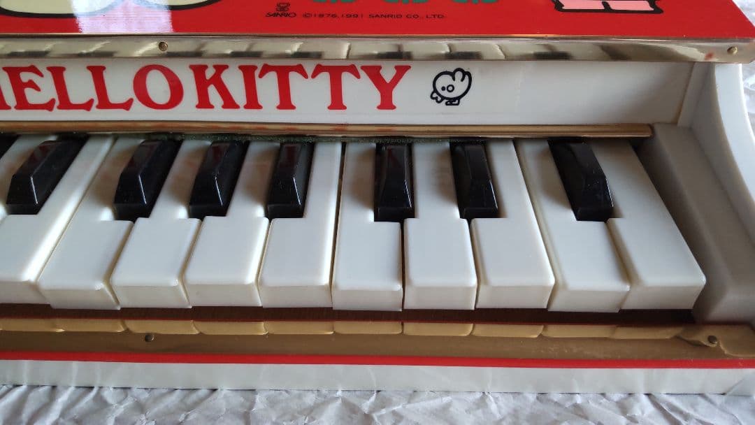 【未使用】HELLO KITTY キティ グランドピアノ 25KEY レトロ