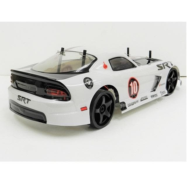 ターボ機能付き 1/10 ドリフトラジコンカー D001 白 スペアボディー付