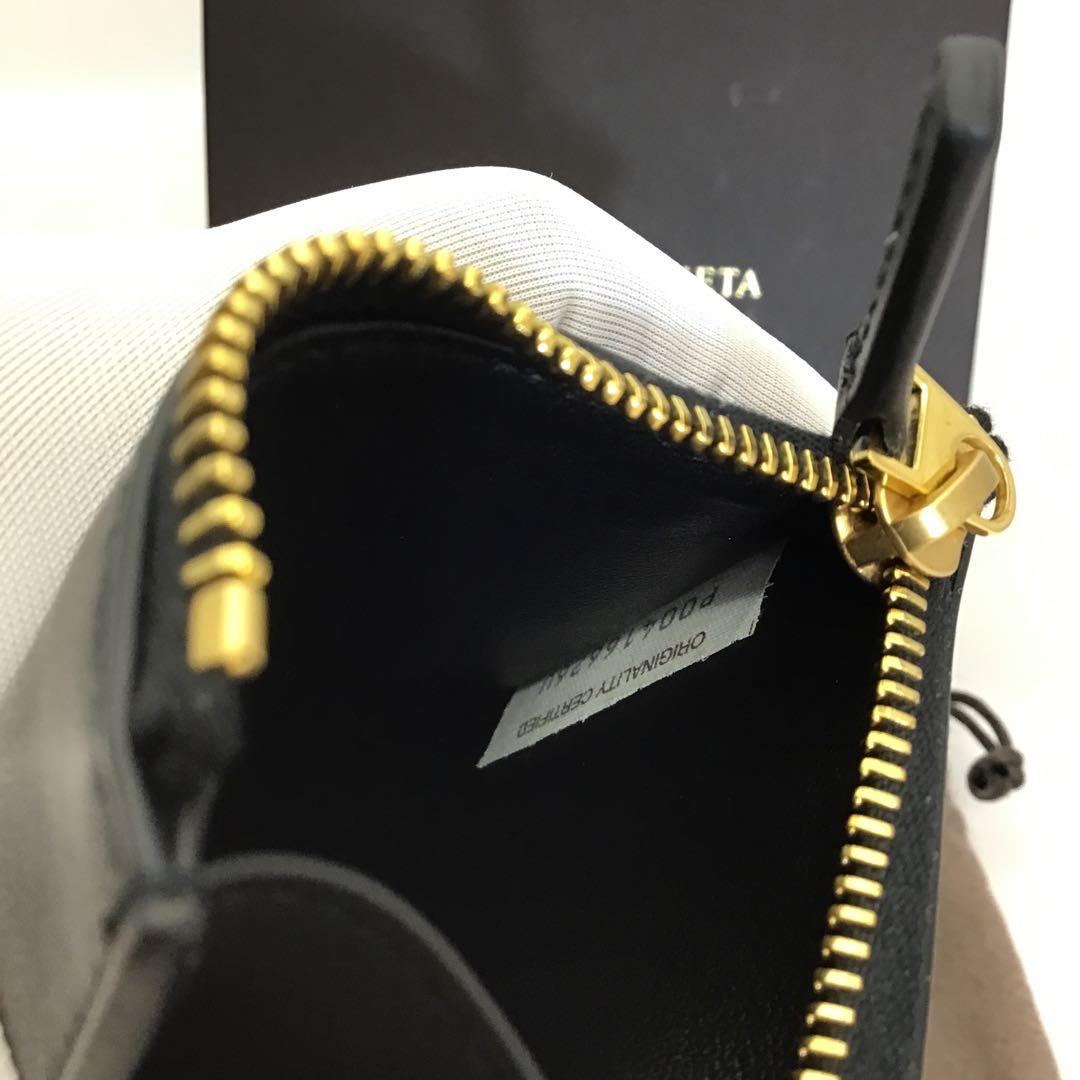 ❣️未使用❣️BOTTEGA VENETAボッテガヴェネタレザー三つ折り財布ブラック