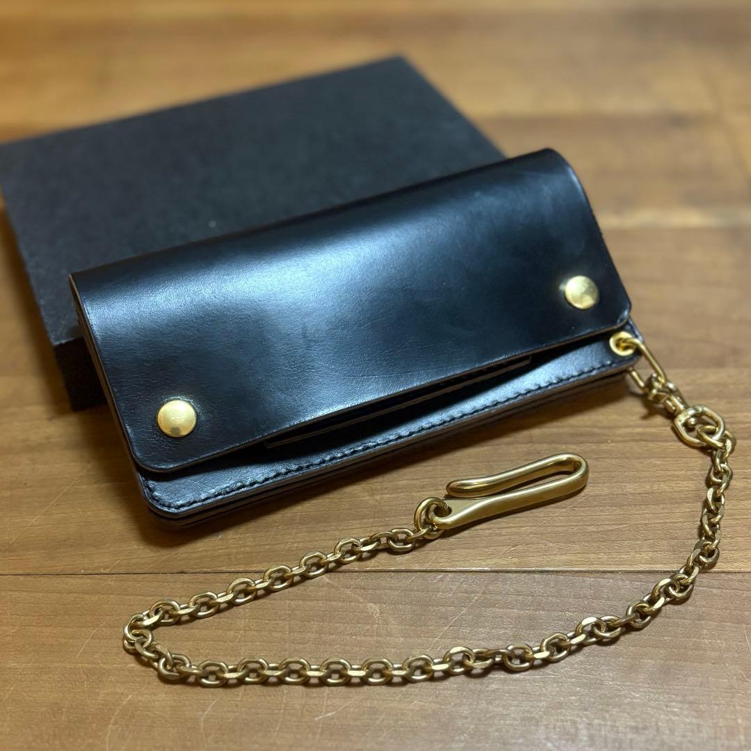 クロムエクセル　ロングトラッカーウォレット　 小判カン、ウォレットチェーン付き