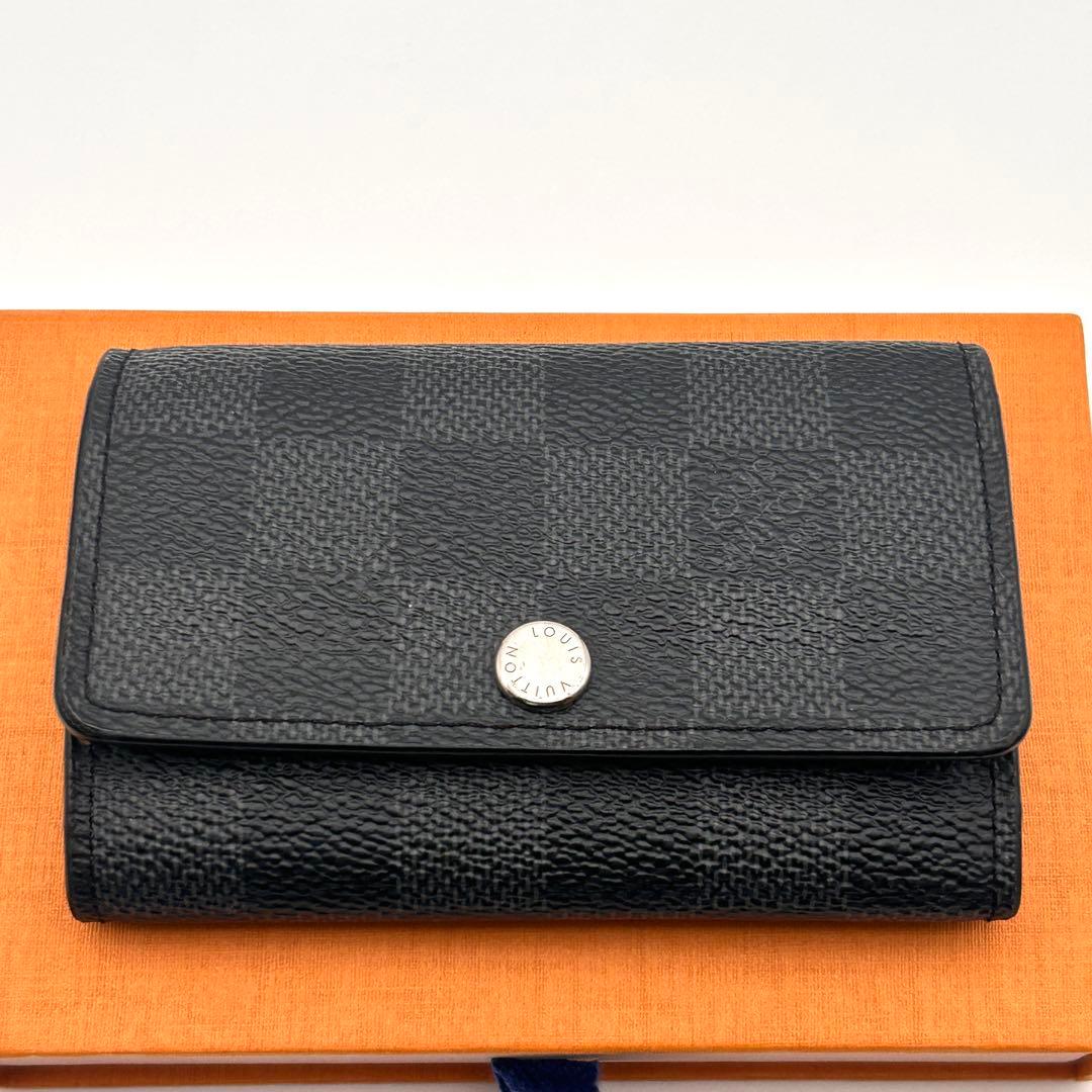 【IC搭載】ルイヴィトン 6連キーケース ダミエ グラフィット ✨極美品✨