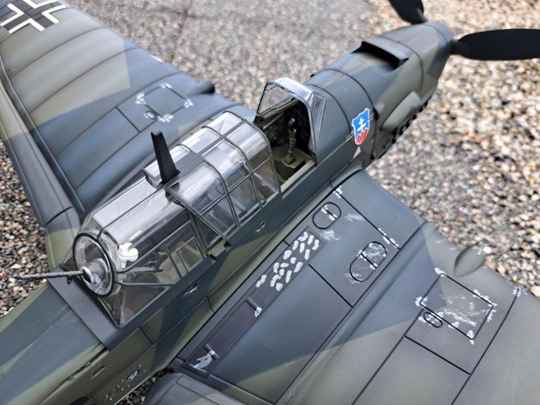 週末値下　1/18 ドイツ空軍　スツーカ Ju 87 完成品　中古B