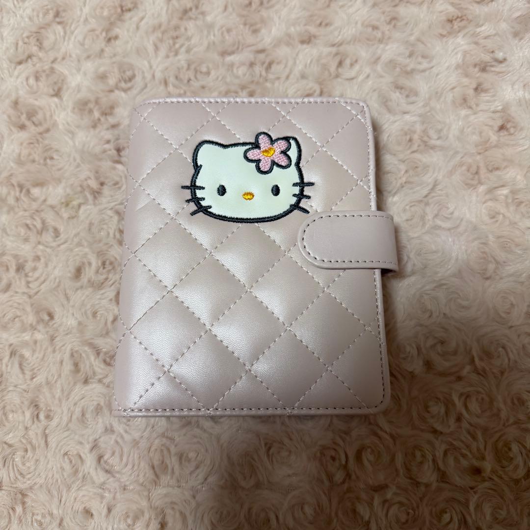 サンリオ　ハローキティ ピンク キルティング　手帳　バインダー　当時　平成レトロ