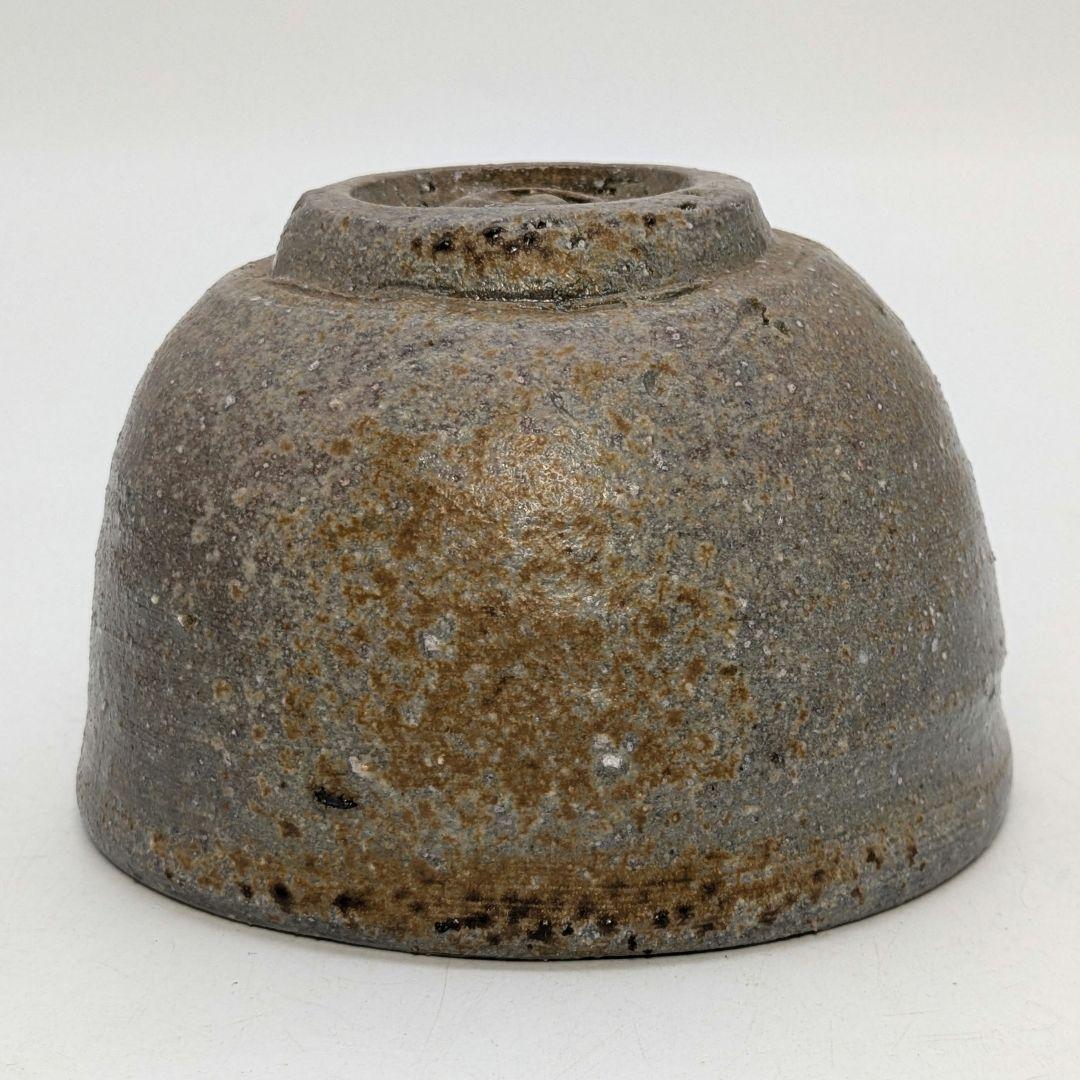 備前焼 ゴマ窯変茶盌 合箱 抹茶碗 抹茶茶碗 茶道具 茶器 食器 在銘 作家作品