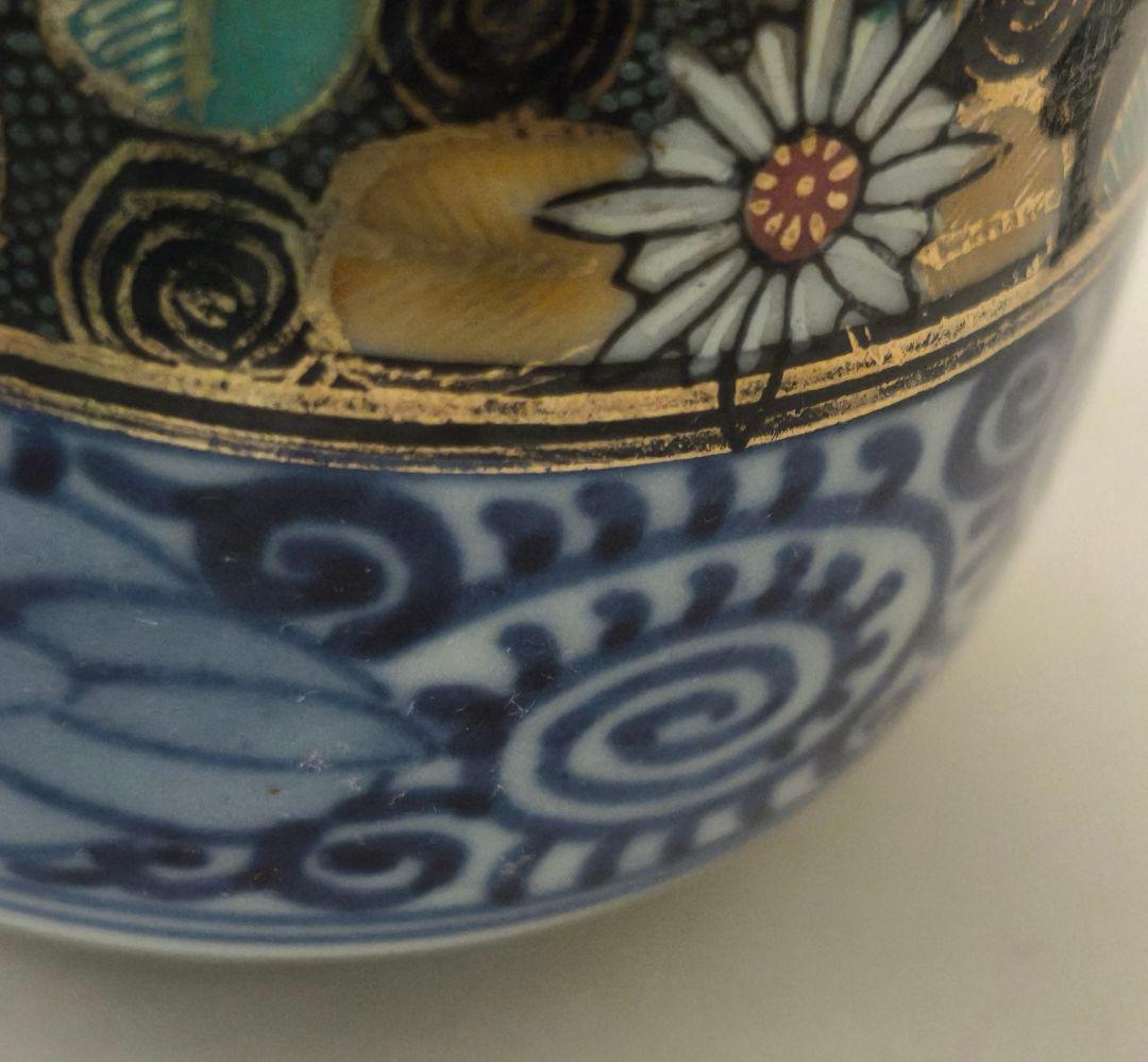 九谷花蛸唐草徳利