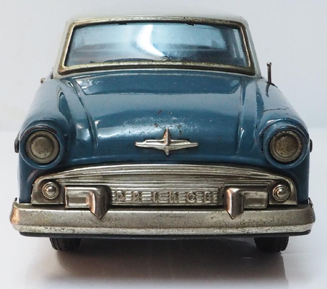 萬代屋【初代プリンス スカイライン ALSID-1水色】当時物ブリキ自動車 箱無