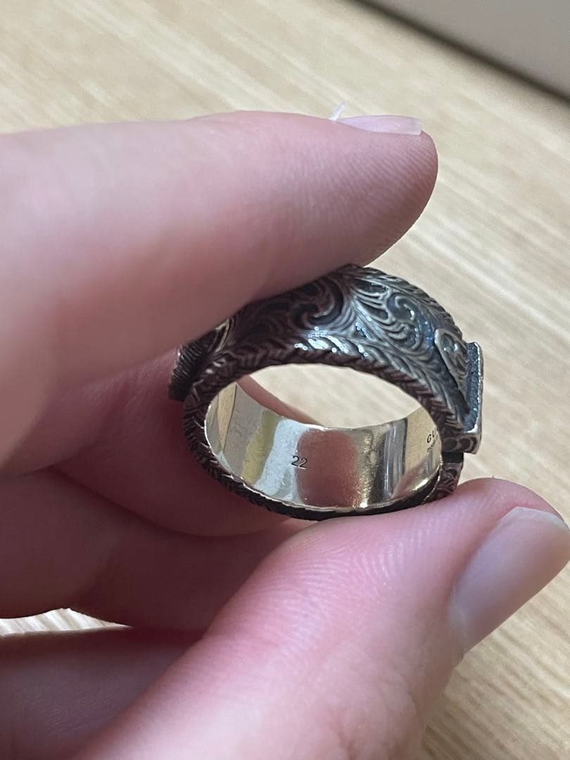 GUCCI　アラベスク　ベルト　指輪　リング