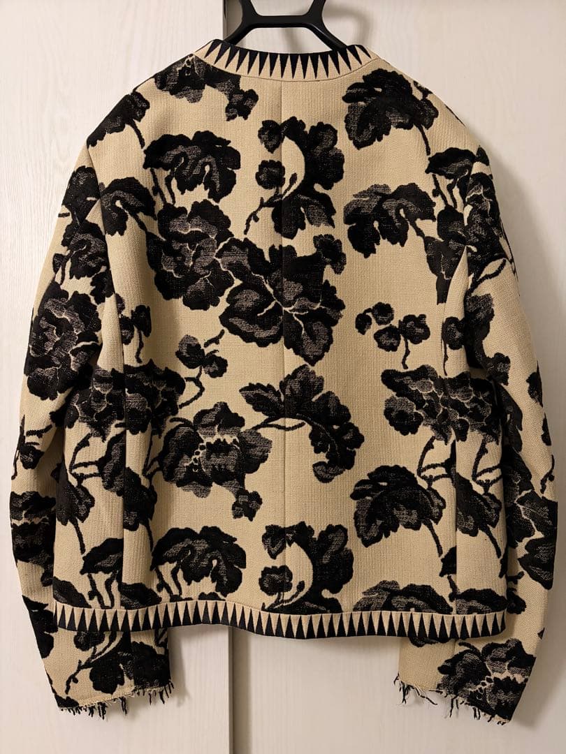 【1/10まで】UNDERCOVER 24SS ノーカラー ジャガードジャケット