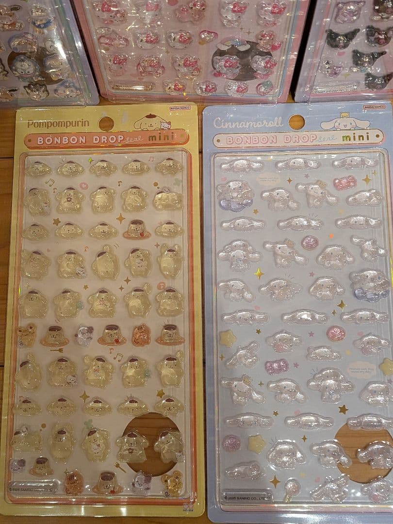 【正規品】ボンボンドロップシール　サンリオ mini　　　7点セット