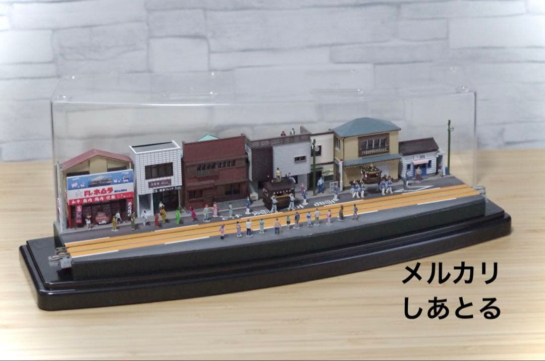 江ノ電 腰越のお祭り 鉄道ジオラマ展示台 Nゲージ Bトレ 鉄コレ 鉄道模型