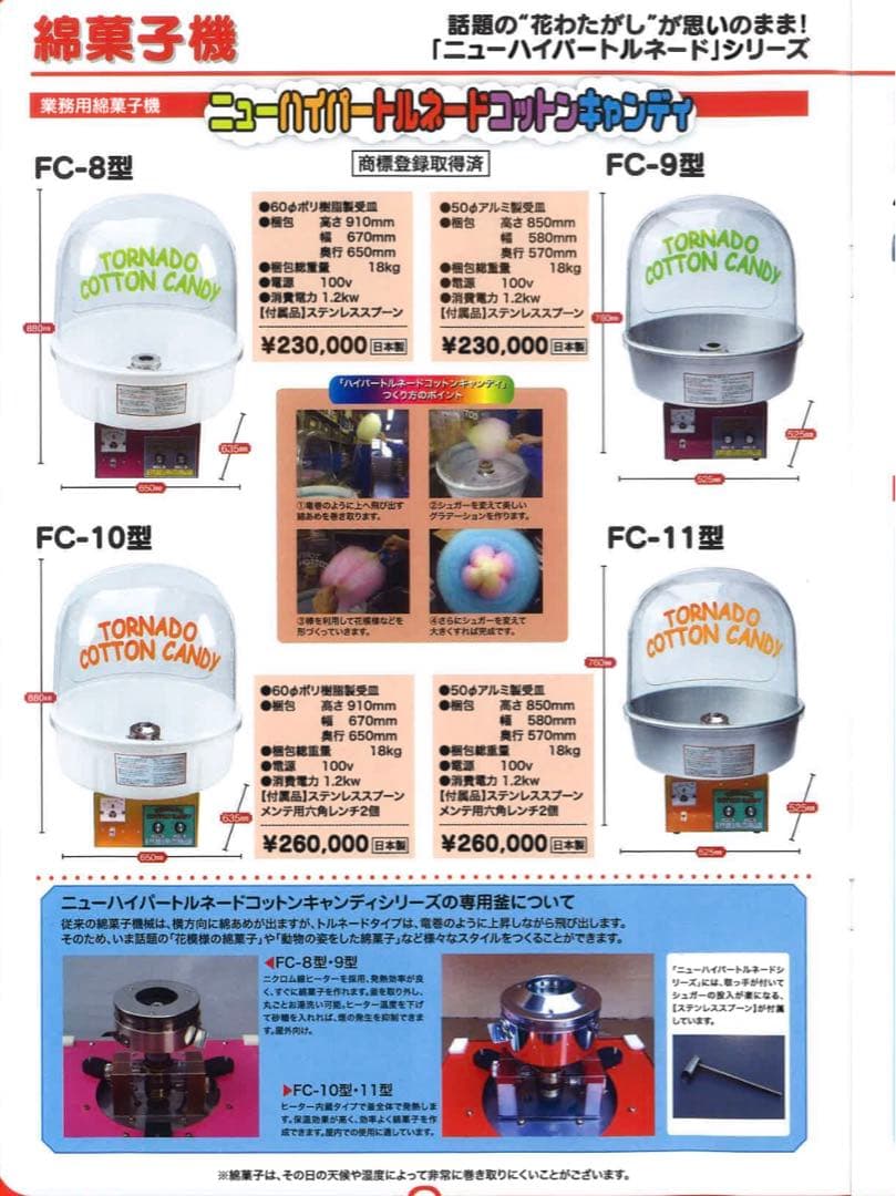 マルマル業務用綿菓子機！　FC-8型朝日産業 イベント