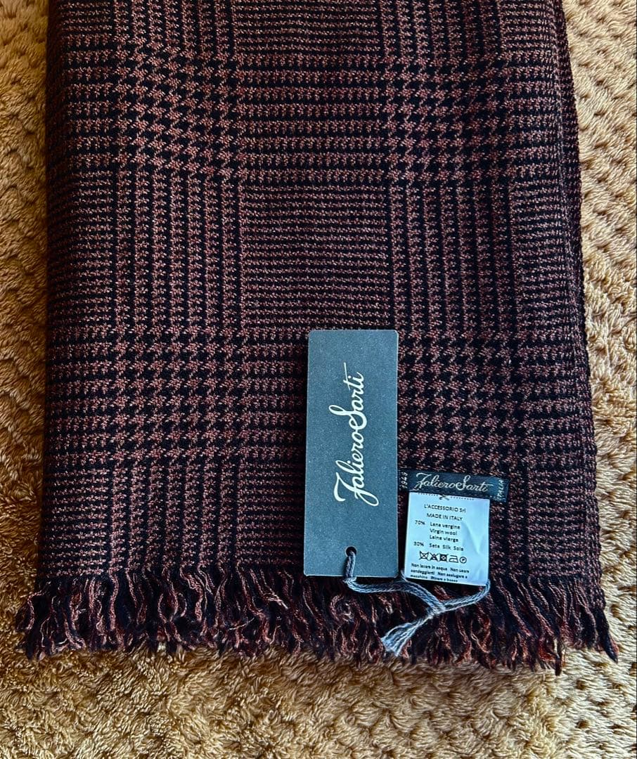 【新品未使用】ファルエロサルティ 大判ストール ウール・シルク