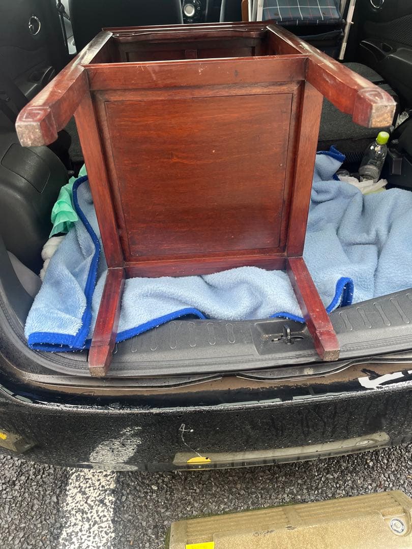 希少◆中国 唐木 螺鈿 青貝 螺鈿象嵌 花梨　ネストテーブル