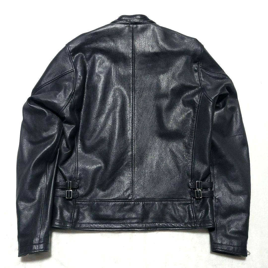 美品 カドヤ　ライダースジャケット EURO CAPP 2WAY レザー フード