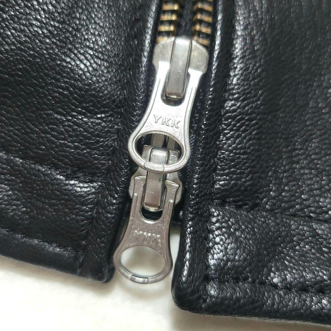 美品 カドヤ　ライダースジャケット EURO CAPP 2WAY レザー フード