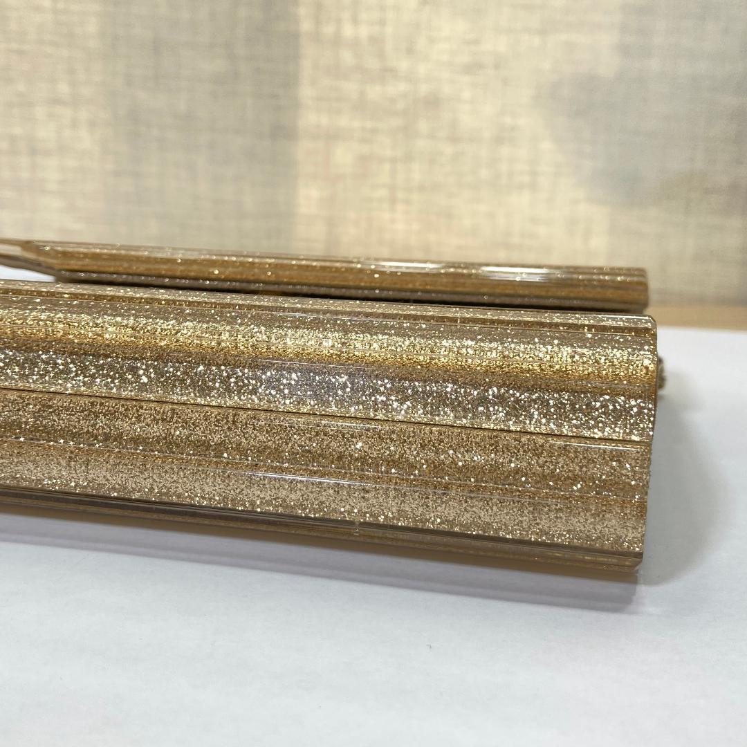 JIMMY CHOO ジミーチュウ グリッター チェーン ショルダーバッグ