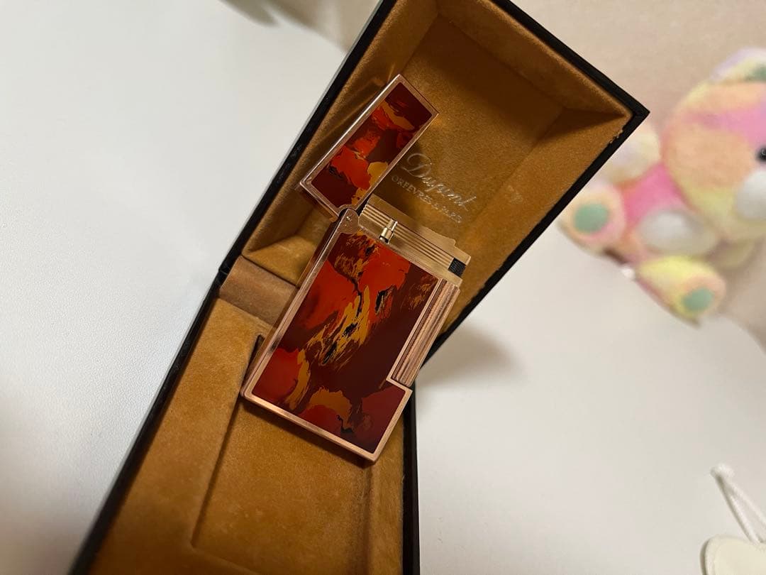 デュポンライター　ガスライター　超レアモデル、純正漆　高額モデル　ほぼ新品　本物