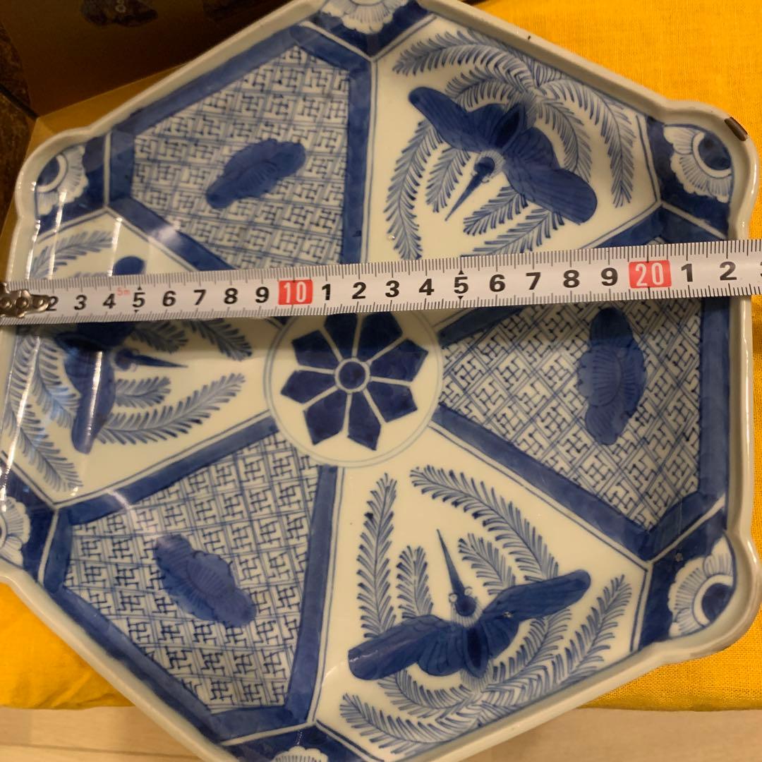 アンティーク　染付 皿　207