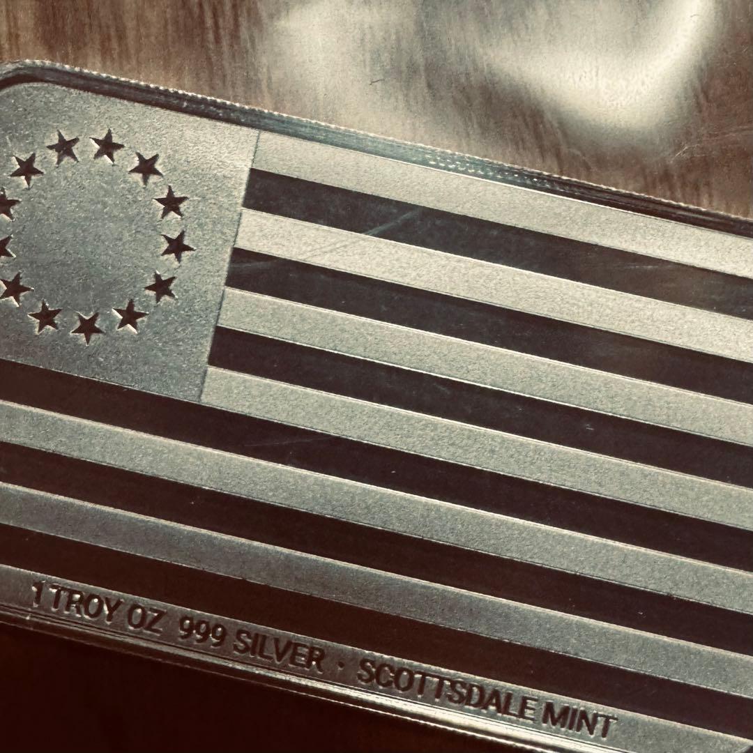 トランプ大統領　1オンス 純銀バー　マウントトランプモア