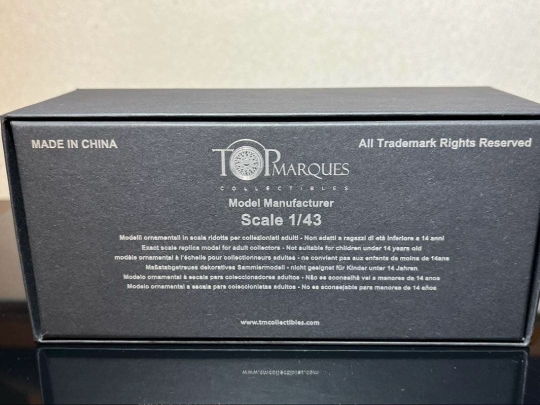 訳あり）ミニカー 1/43 トップマルケス アルファロメオ カラボ 白