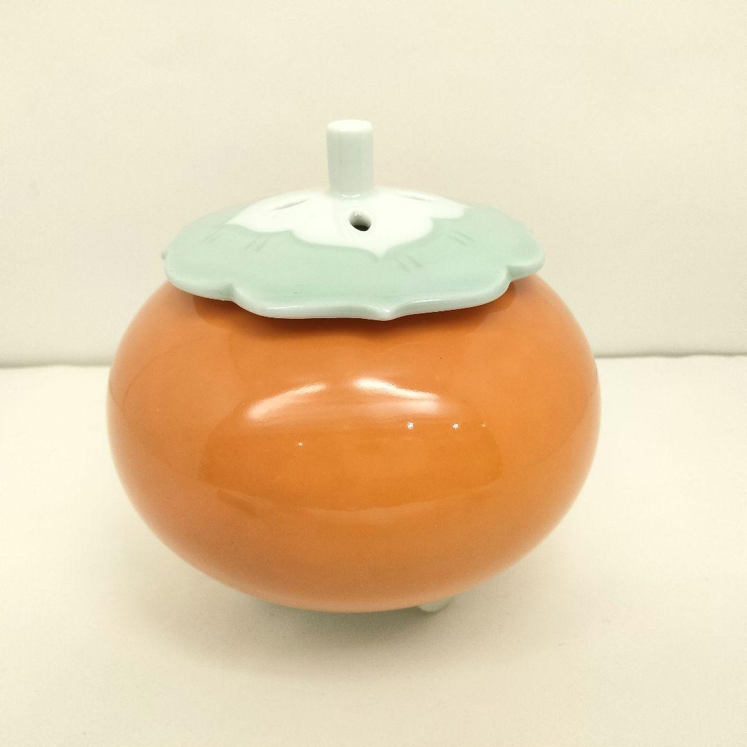 ues-4 人間国宝 井上萬二 最上位作 彩釉柿香炉　BB