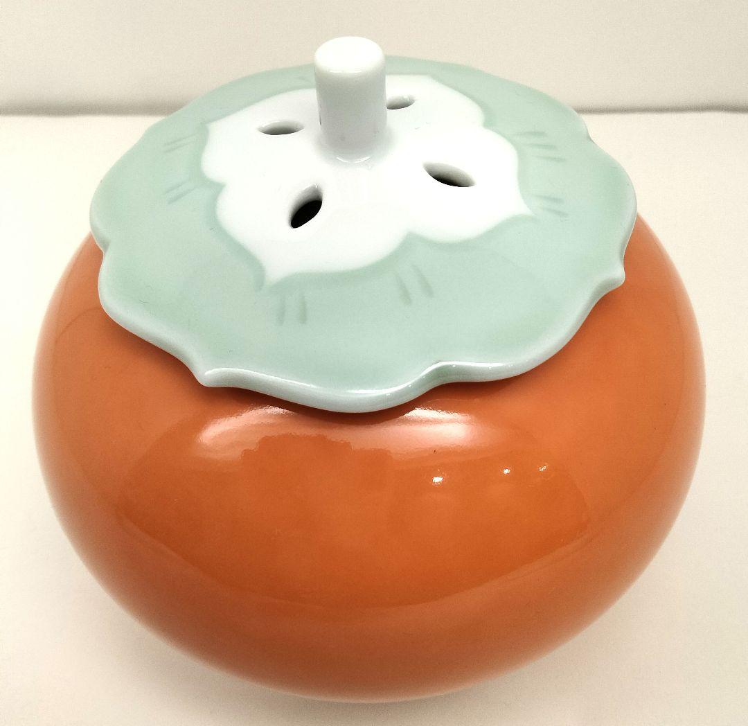 ues-4 人間国宝 井上萬二 最上位作 彩釉柿香炉　BB