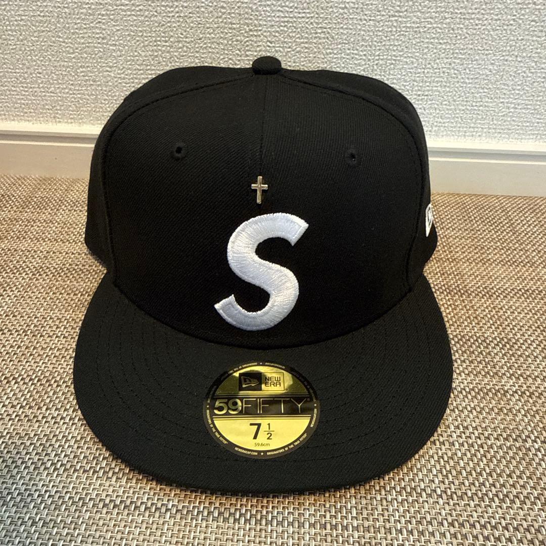 帽子 supreme Gold Cross S Logo NewEra 7 1/2