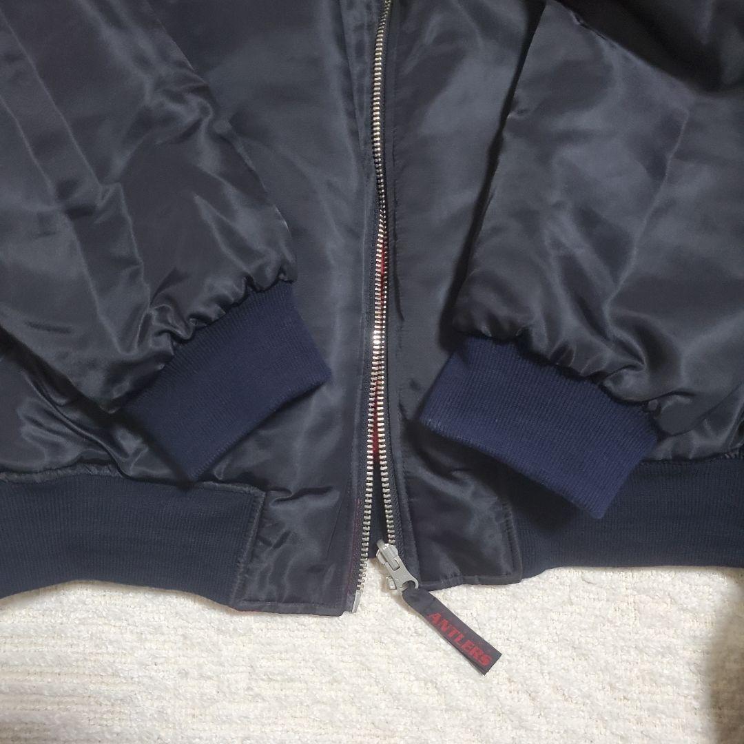 【超希少】鹿島アントラーズ　リバーシブルMA-1ジャケット　L～XL相当