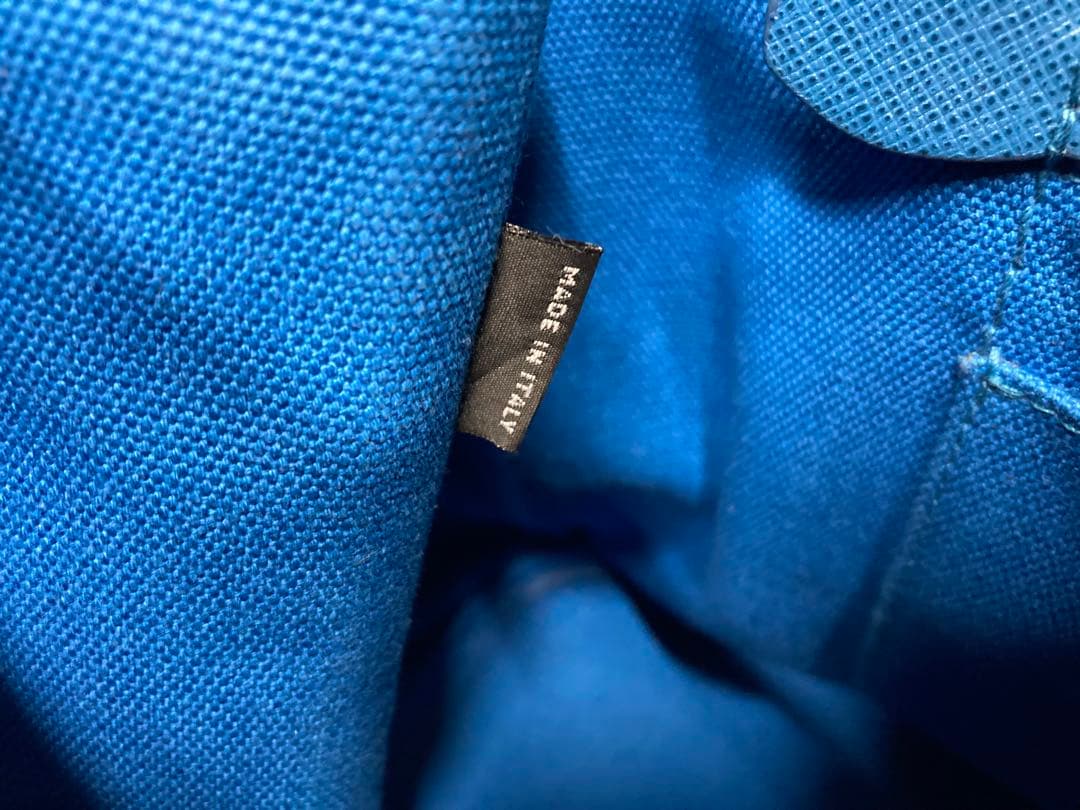 PRADA 青 カナパ ハンドバッグ