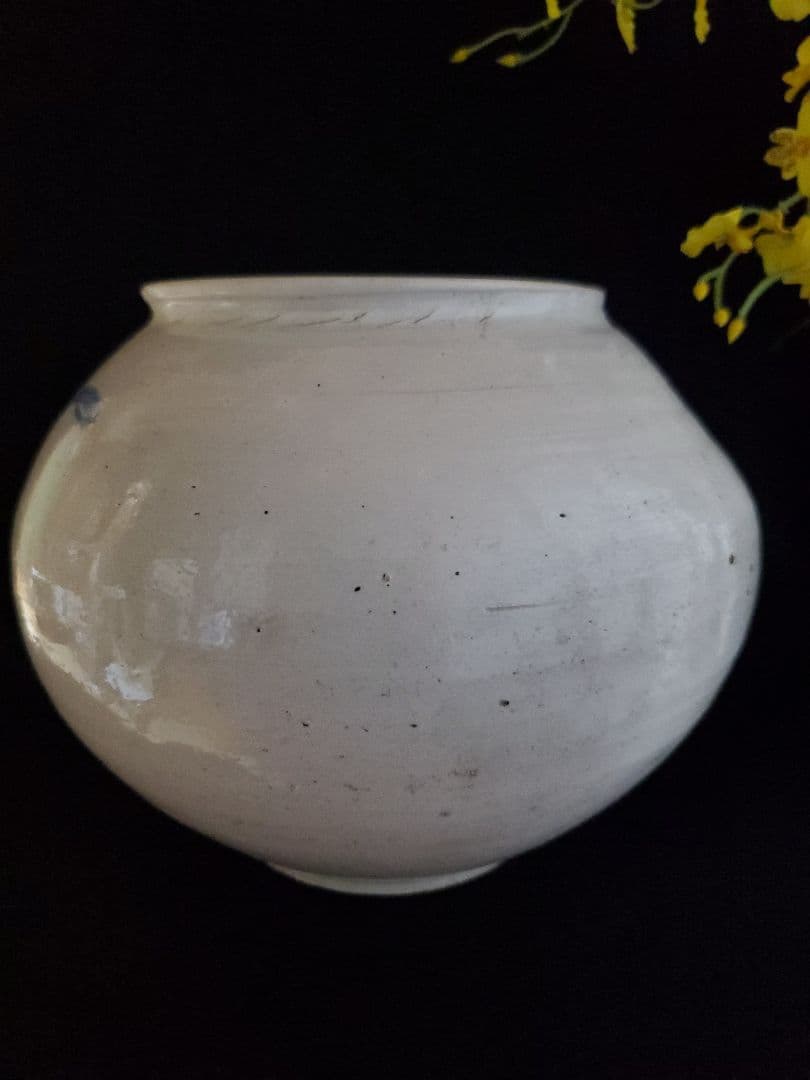 【李朝特集出品】李朝青華白磁壺- 李朝19世紀