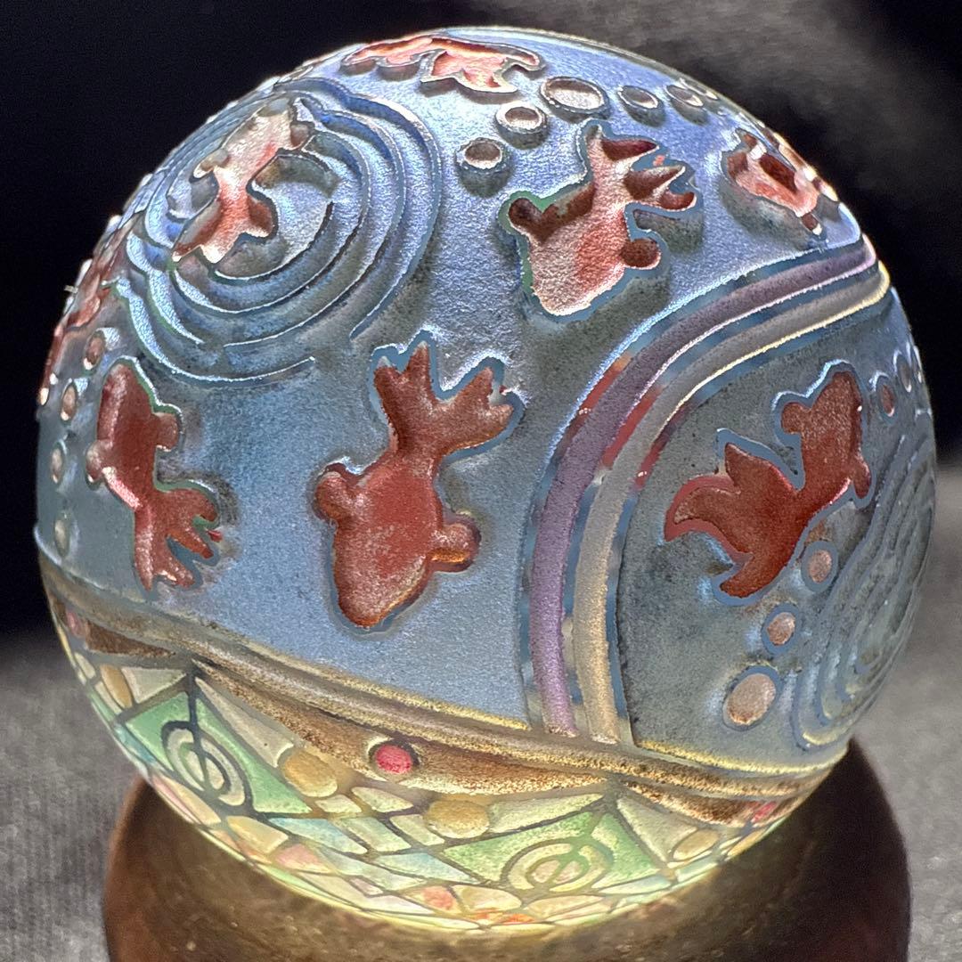 定榮政隆 じょうえい まさたか 万華鏡 金魚 サンドブラスト ガラスマーブル