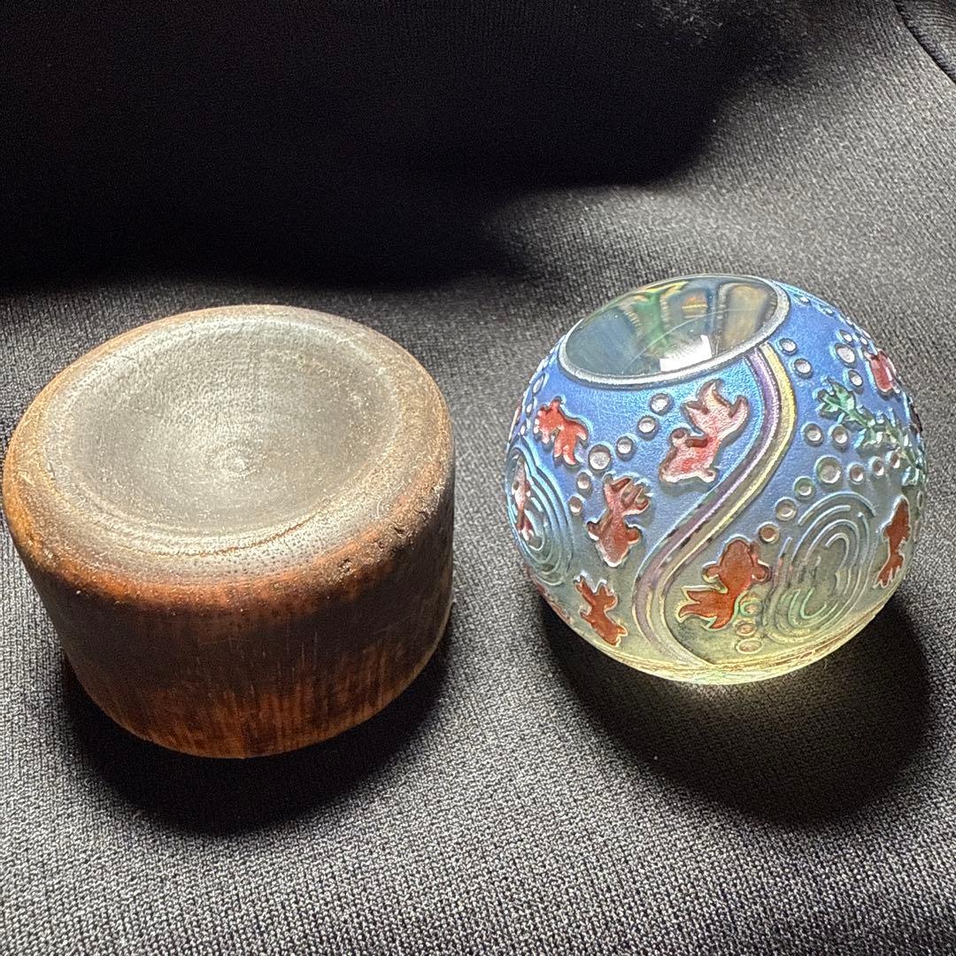 定榮政隆 じょうえい まさたか 万華鏡 金魚 サンドブラスト ガラスマーブル