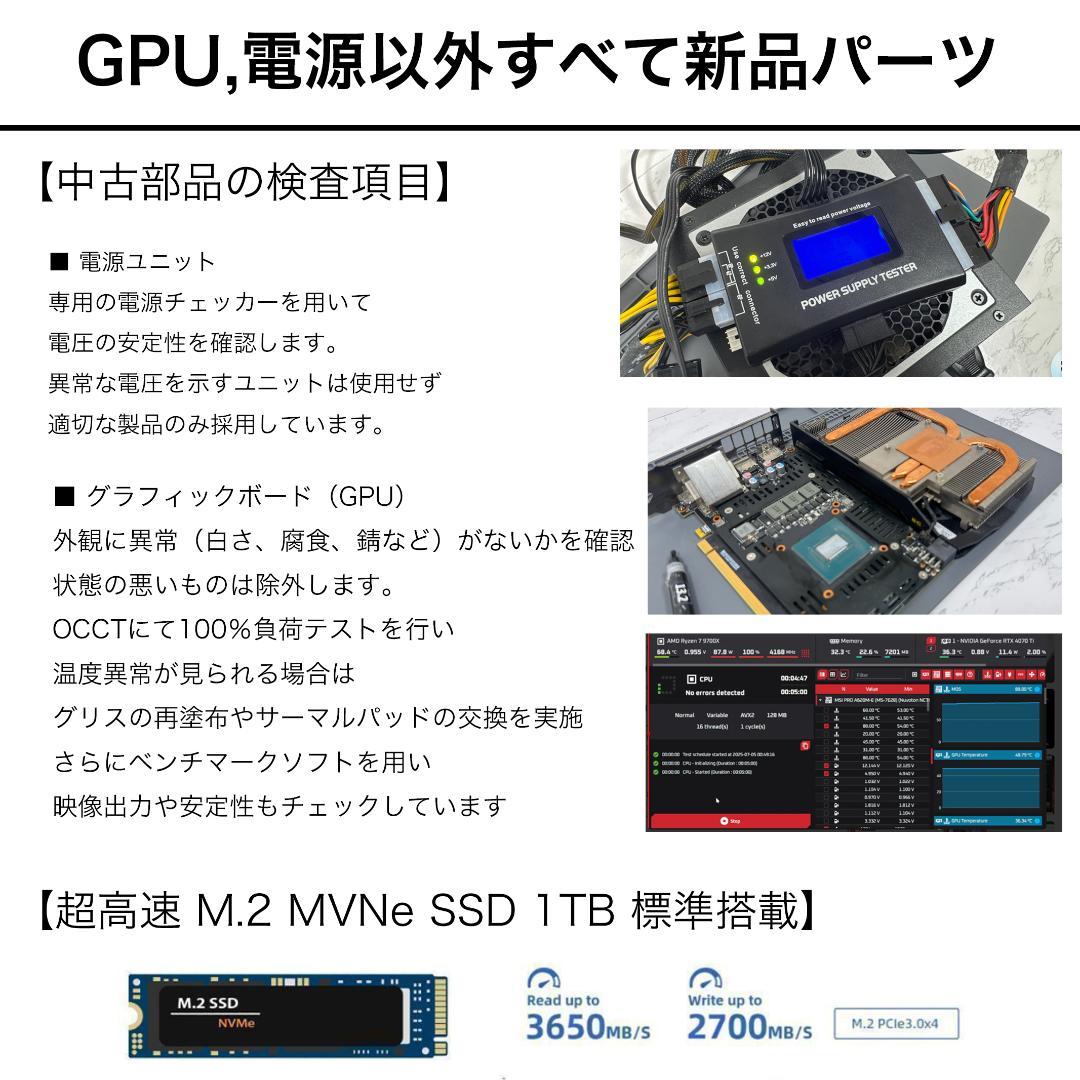 【新品パーツ】ゲーミングPC RTX3060Ti Ryzen7 1TB H17