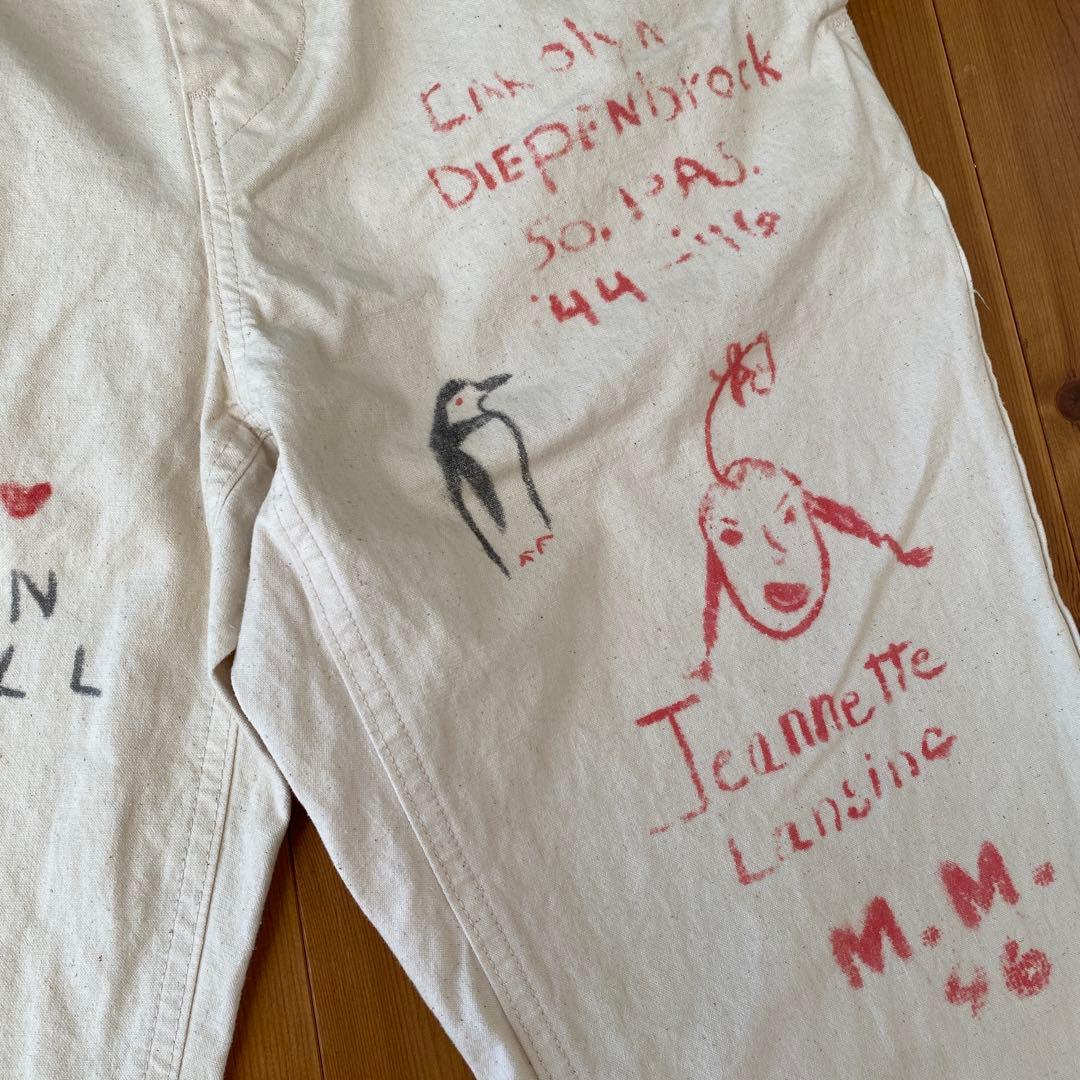 【新品】 デニムアンドダンガリー 落書き ペインターパンツ チノパン レア 希少