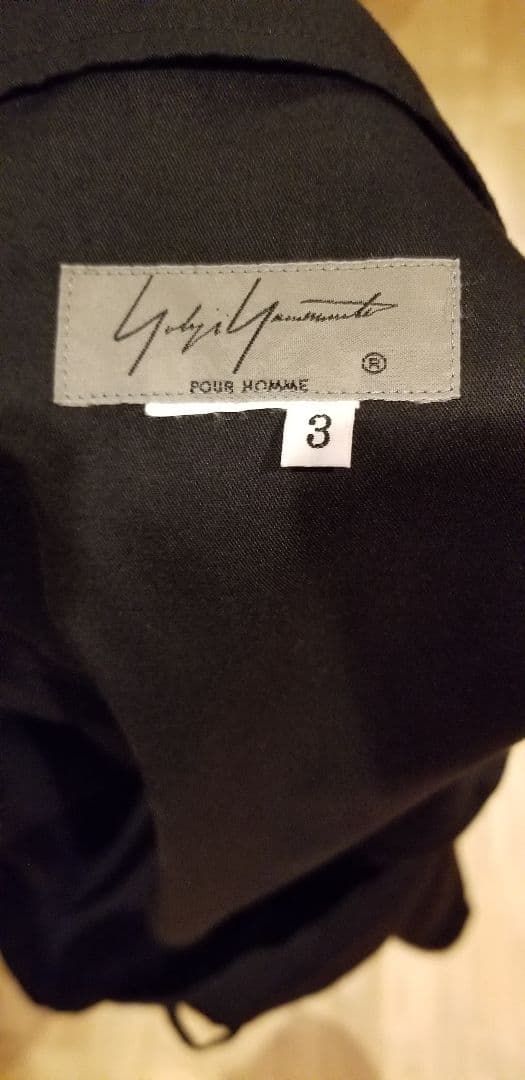 新品同様　ヨウジヤマモトプールオム　21ss　ウールギャバ　紐ワイドパンツ